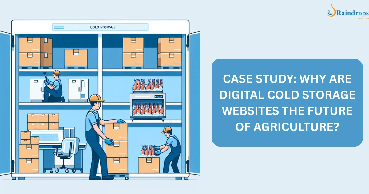 Illustration of a digital cold storage website that is the future of agriculture.