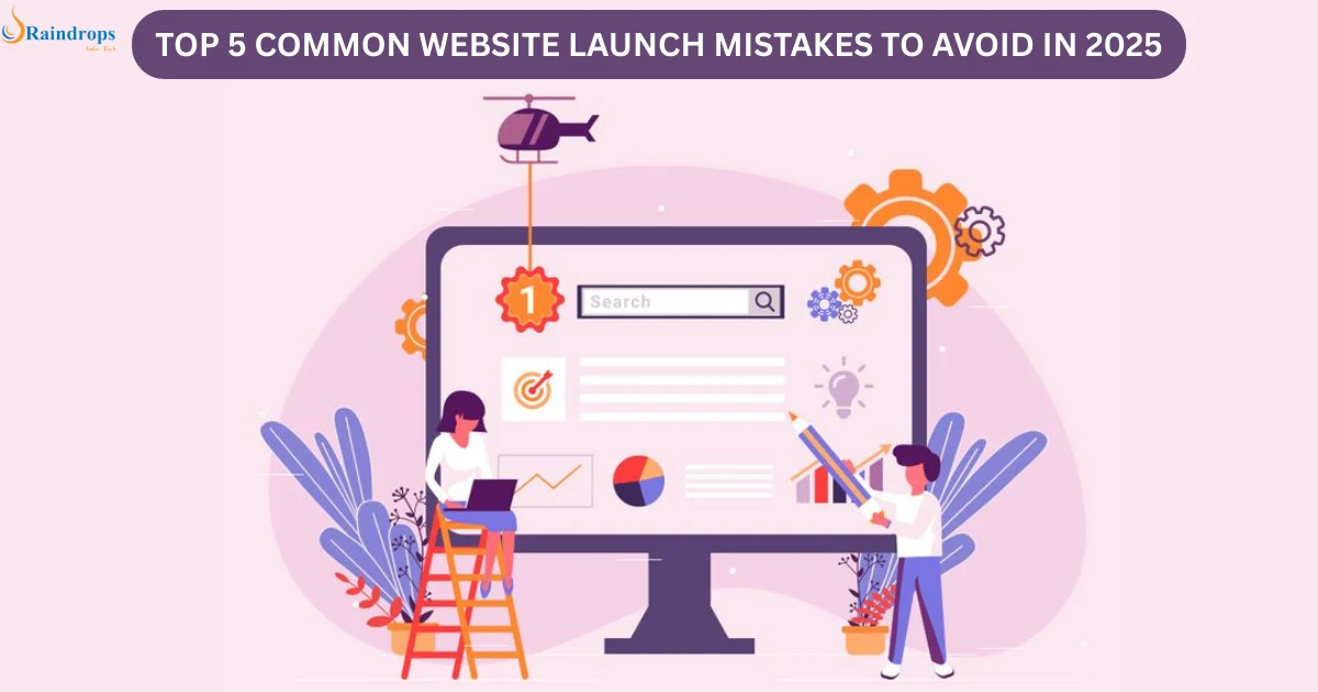 People developing a website while avoiding the common website launch mistakes.