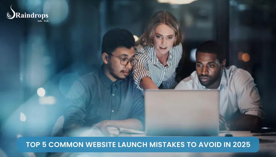 People developing a website while avoiding the common website launch mistakes.