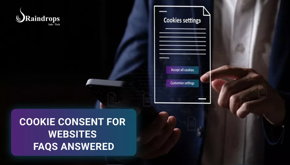 Cookie Consent Banner shown in a website