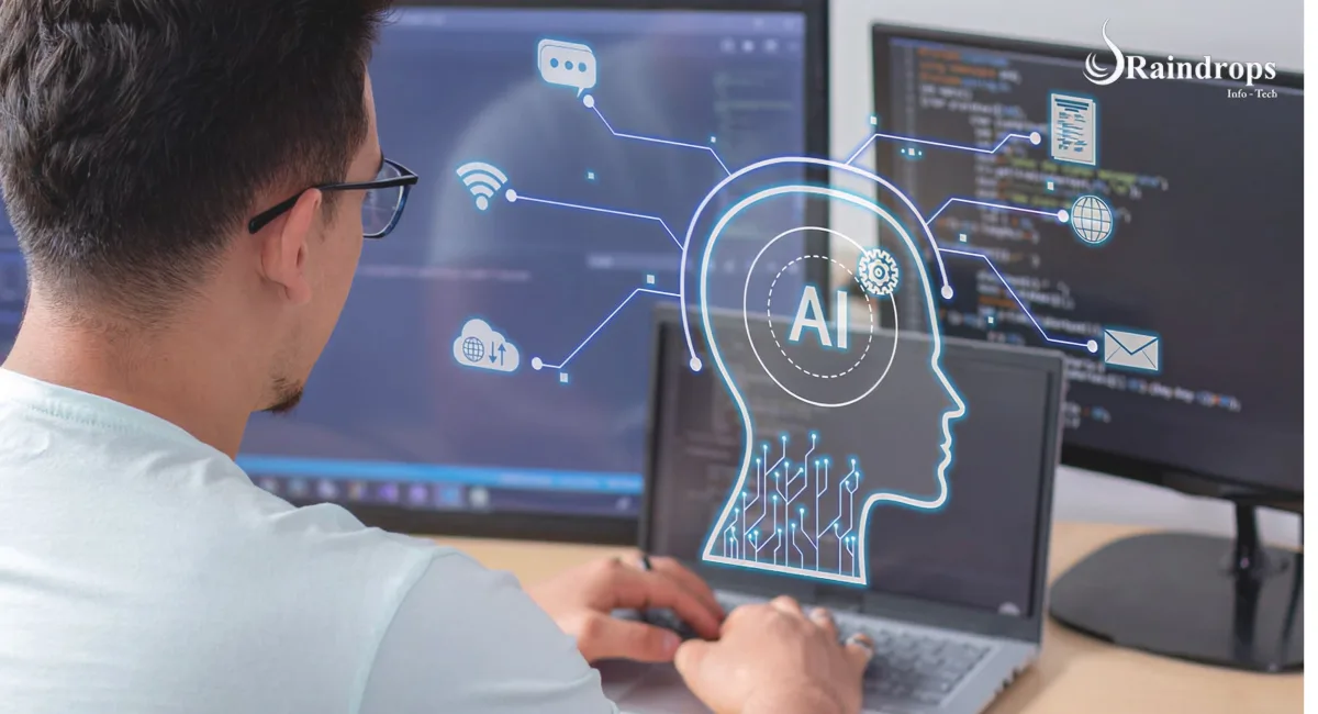 A man building his business using AI tools